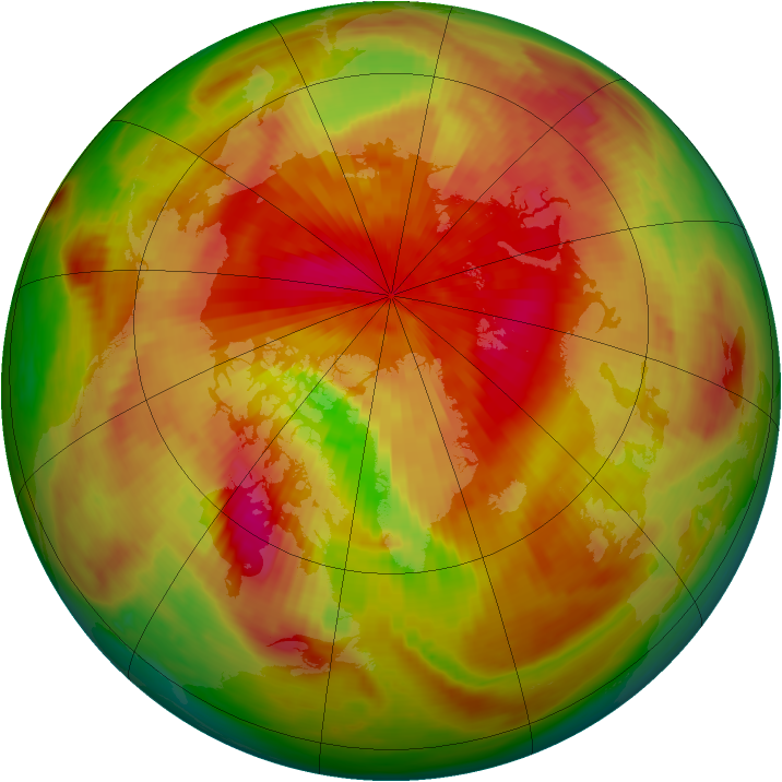 Arctic ozone map for 11 April 1979